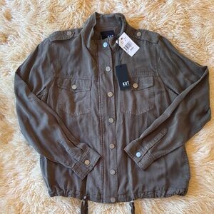 NWT KUT from the Kloth women’s lightweight utility jacket size medium in olive